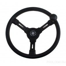 Рулевое колесо RIVERA черный обод и спицы д. 350 мм со спинером