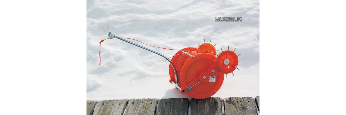 Лебедка для установки сети под лед